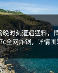 明星在傍晚时刻遭遇猛料，情不自禁，17c全网炸锅，详情围观